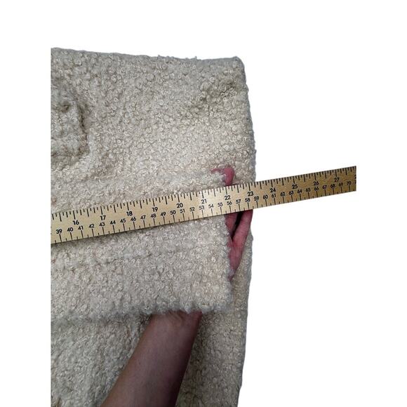 ZARA Bouclé Teddy Sherpa Coat Beige – Size 13–14 (Women’s XS/S Fit) - Picture 7 of 13
